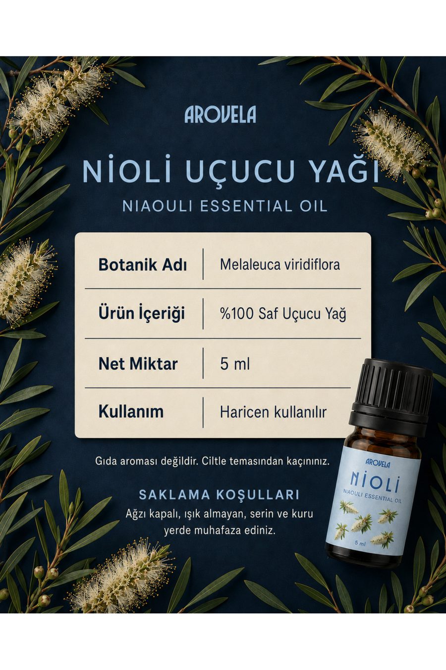 100% Pure Niaouli Essential Oil (Melaleuca quinquenervia) 5 ml — 3