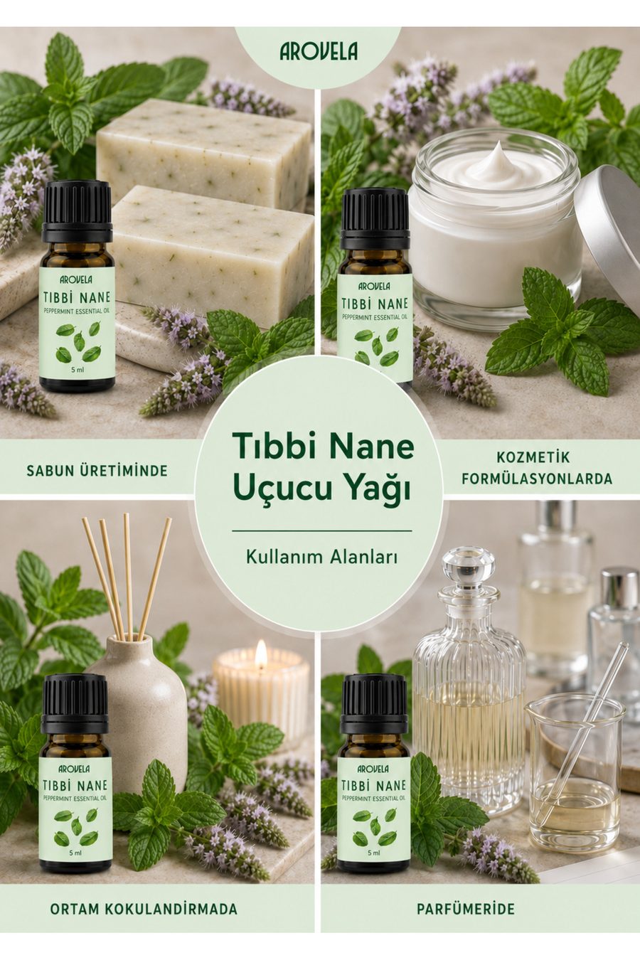 100%ピュア ペパーミント精油（Mentha piperita）5ml — 2