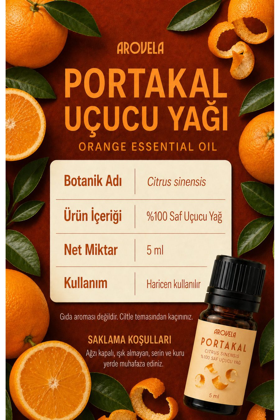 100% pure etherische sinaasappelolie (Citrus sinensis) 5 ml — 2