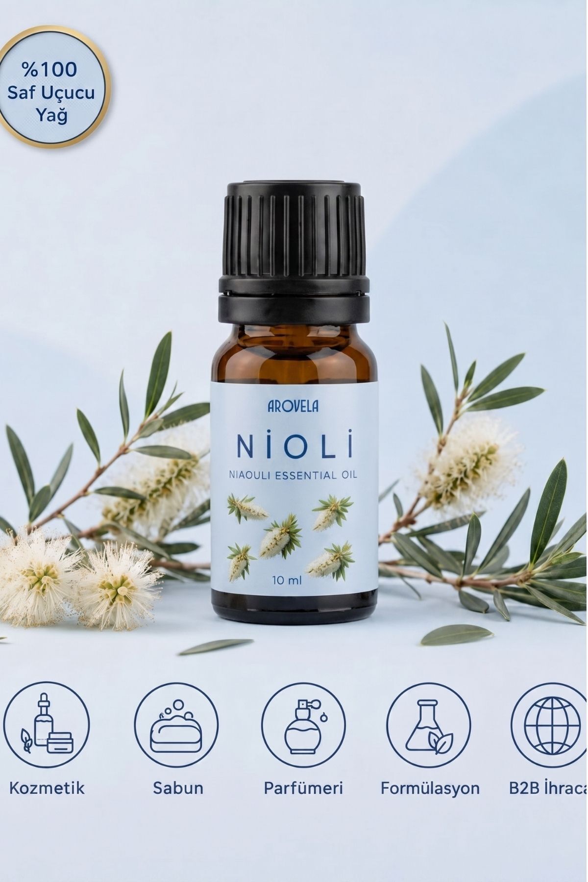 Reines ätherisches Niaouliöl (Melaleuca quinquenervia) 10 ml