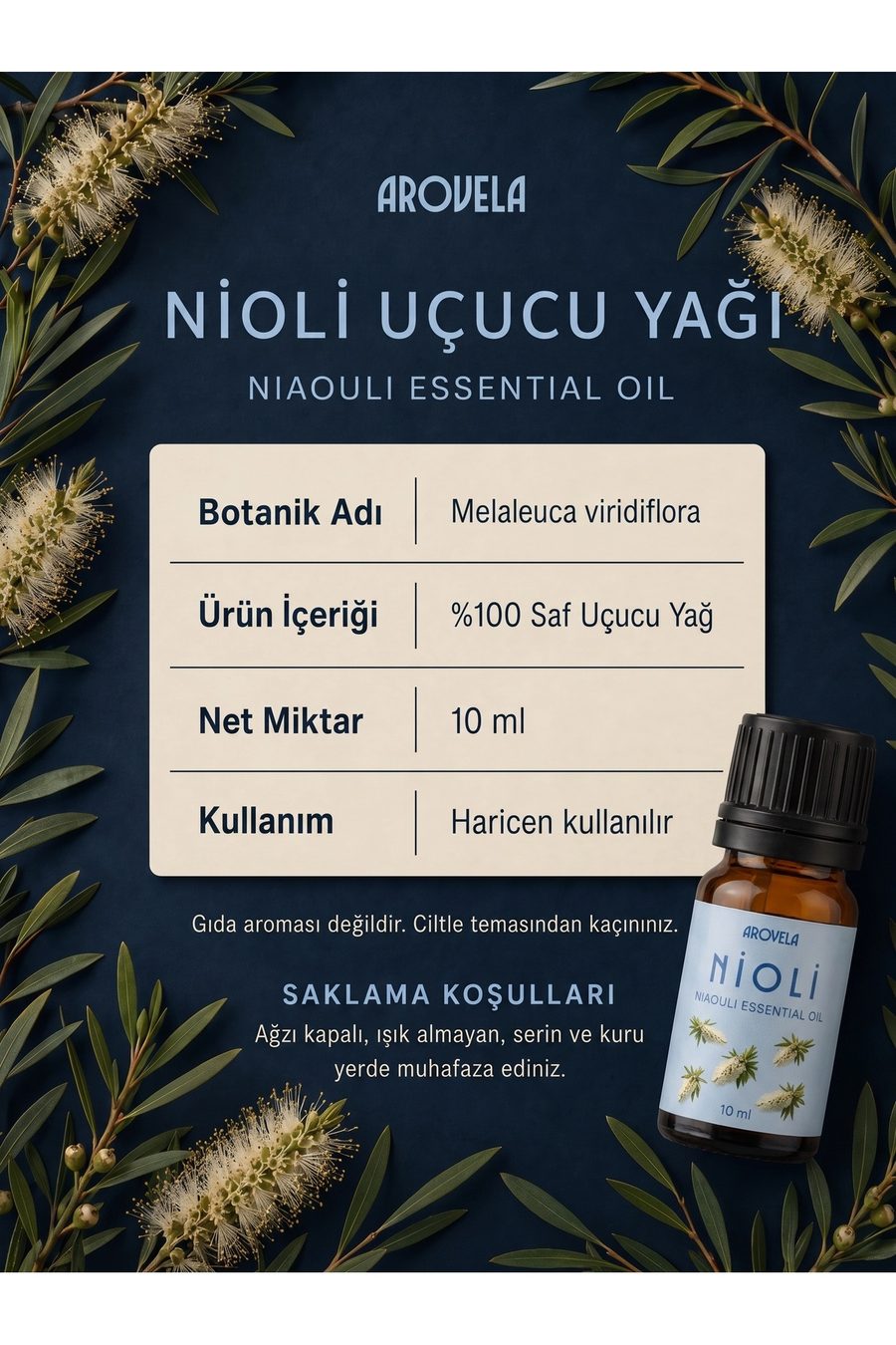 100% Pure Niaouli Essential Oil (Melaleuca quinquenervia) 10 ml — 3